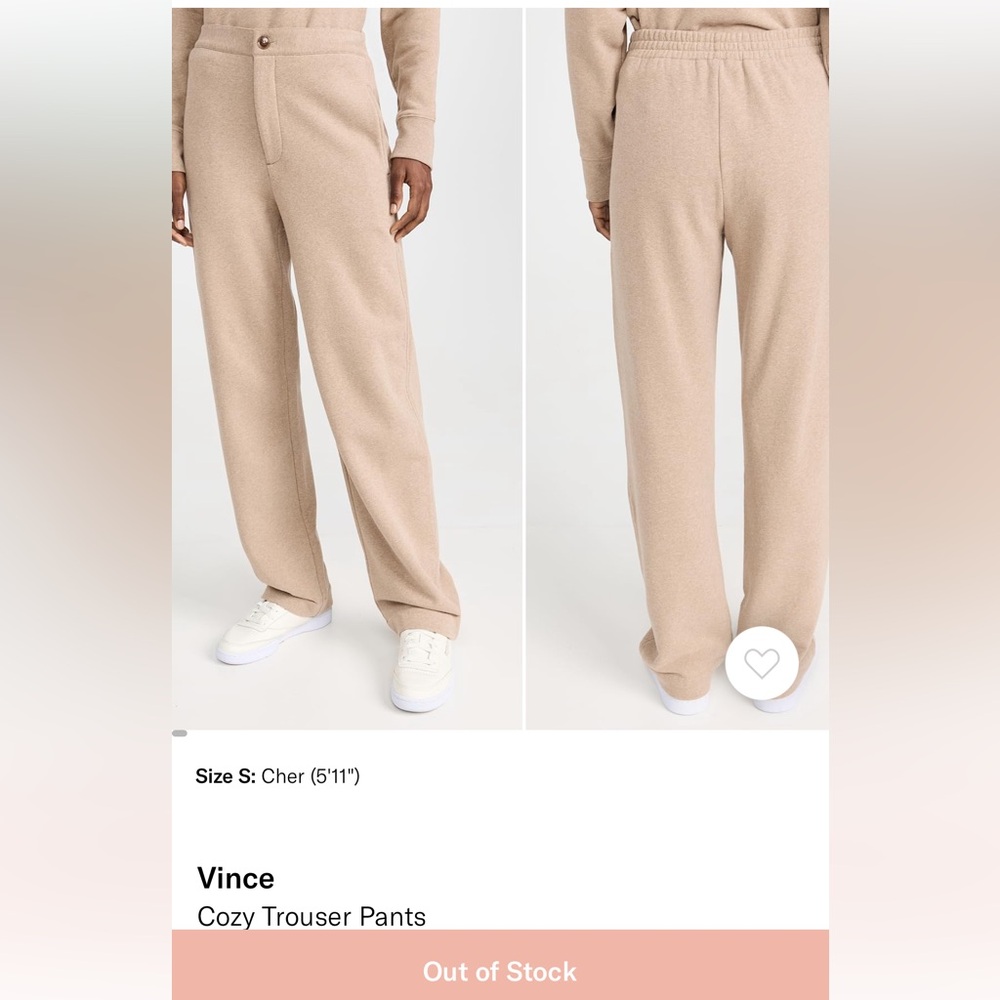 Vince cozy trouser pants